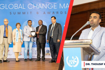 Dr. Thousif Pasha Honored as a Global Change Maker in Bangkok, Thailand