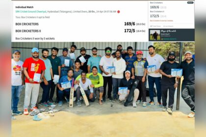 Thrilling Cricket Match Among Friends Box Cricketers vs. Box Cricketers II at SRK Keesara